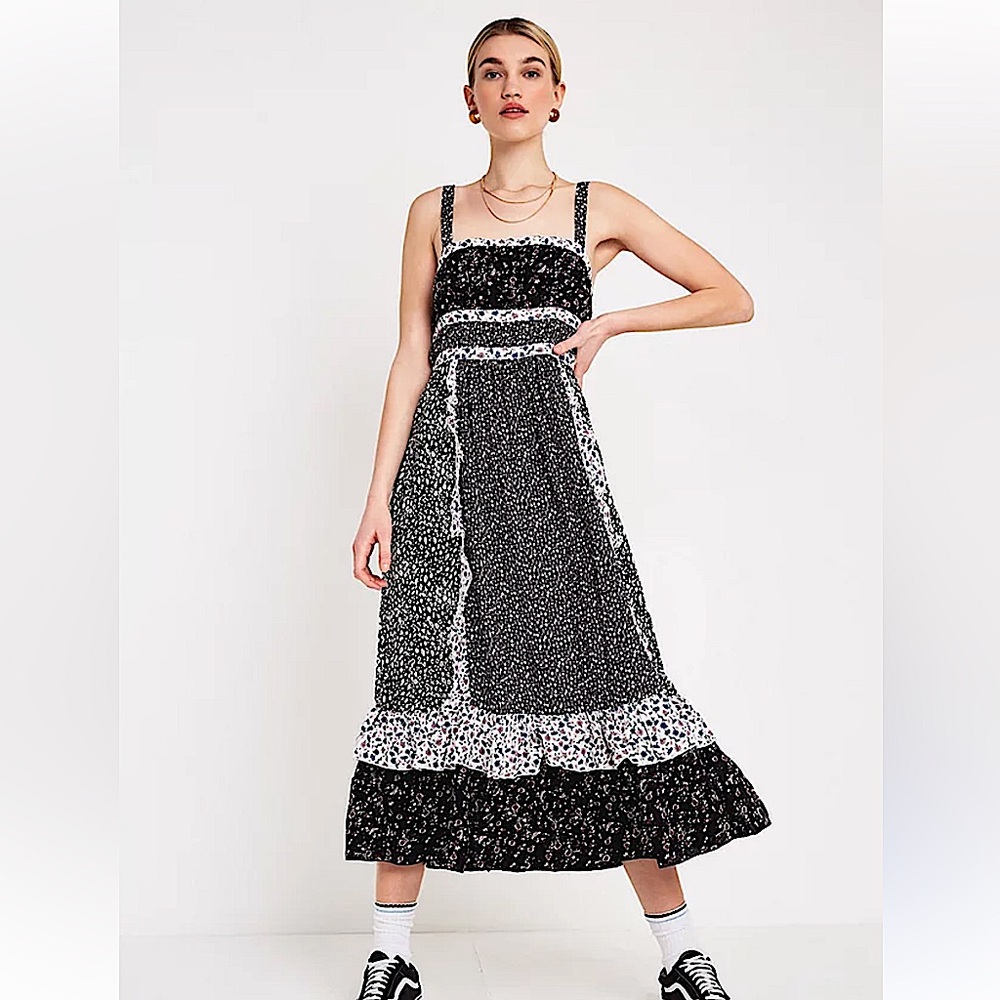FREE PEOPLE WOMENS
Yesica Floral Ruffled
Maxi Dress Size US 2